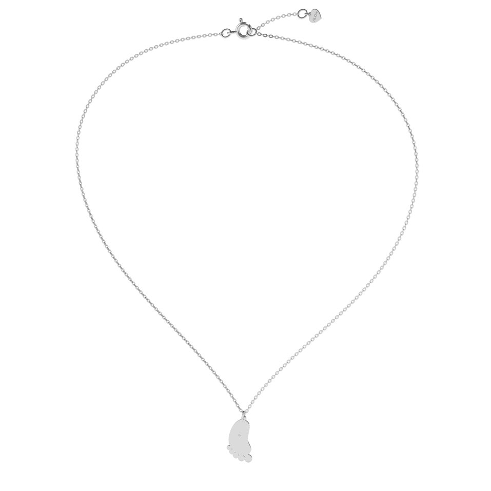 Náhrdelník s diamantem Baby Foot