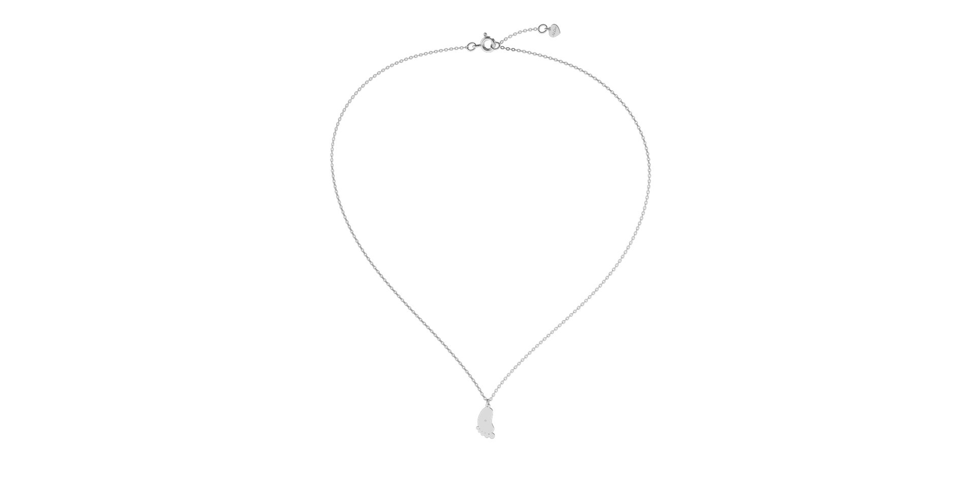 Náhrdelník s diamantem Baby Foot