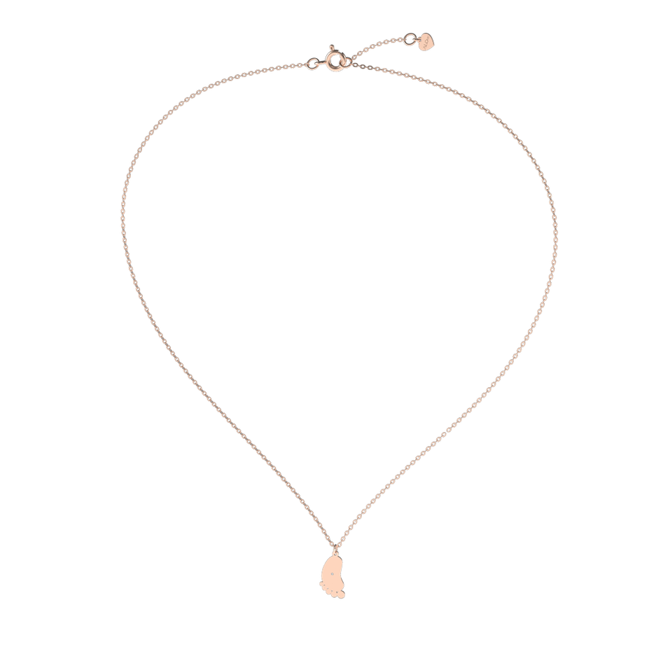 Náhrdelník s diamantem Baby Foot