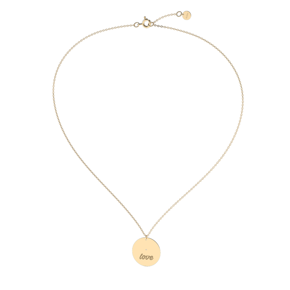 Náhrdelník s diamantem Oval Love