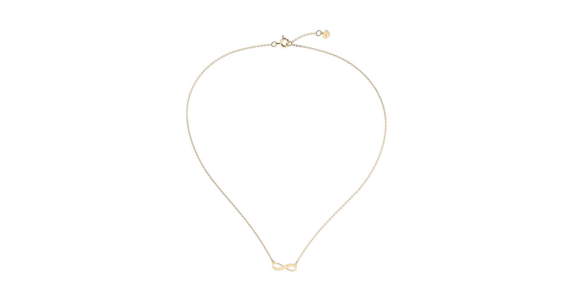 Náhrdelník s diamantem Infinity Love