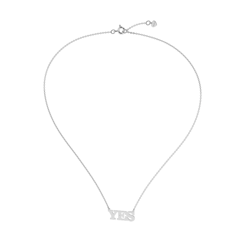 Náhrdelník s diamantem YES