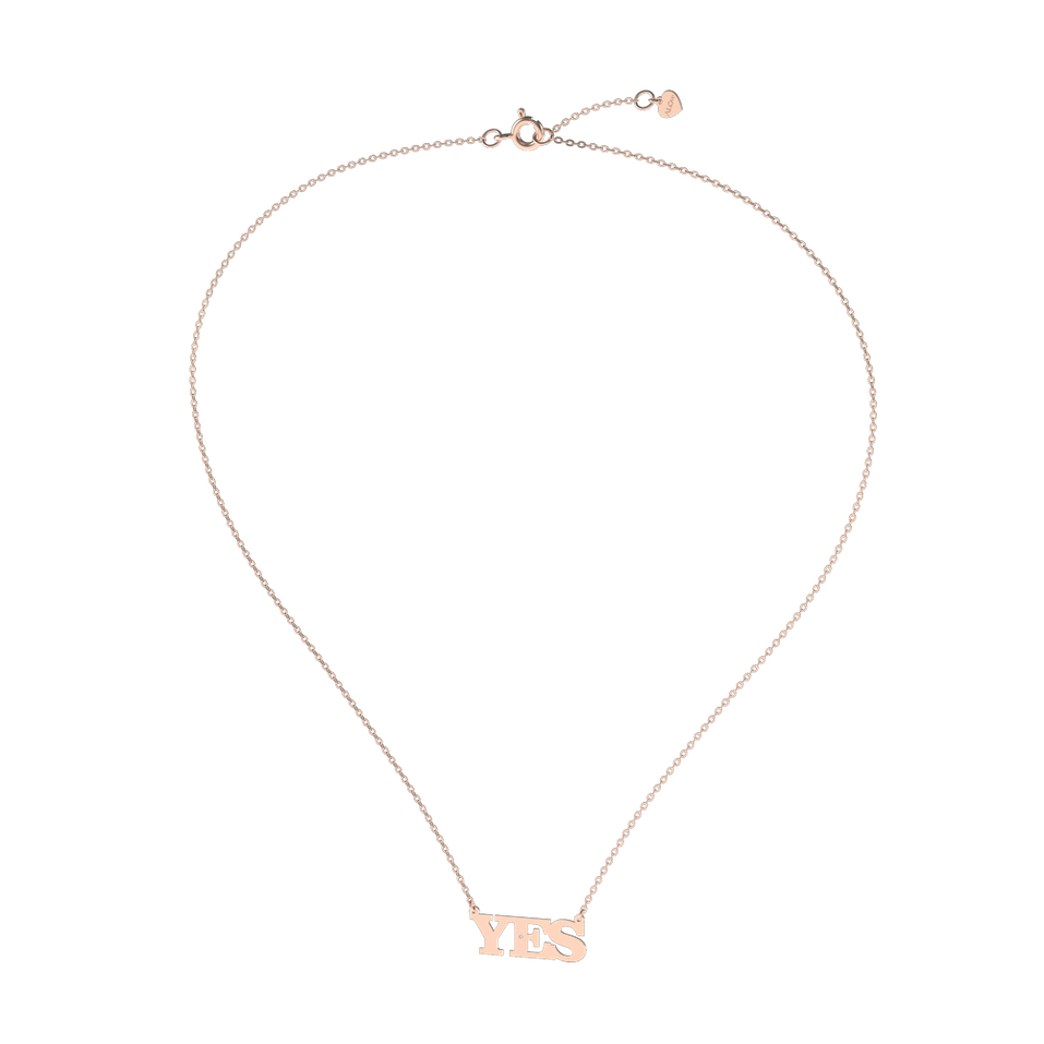 Náhrdelník s diamantem YES