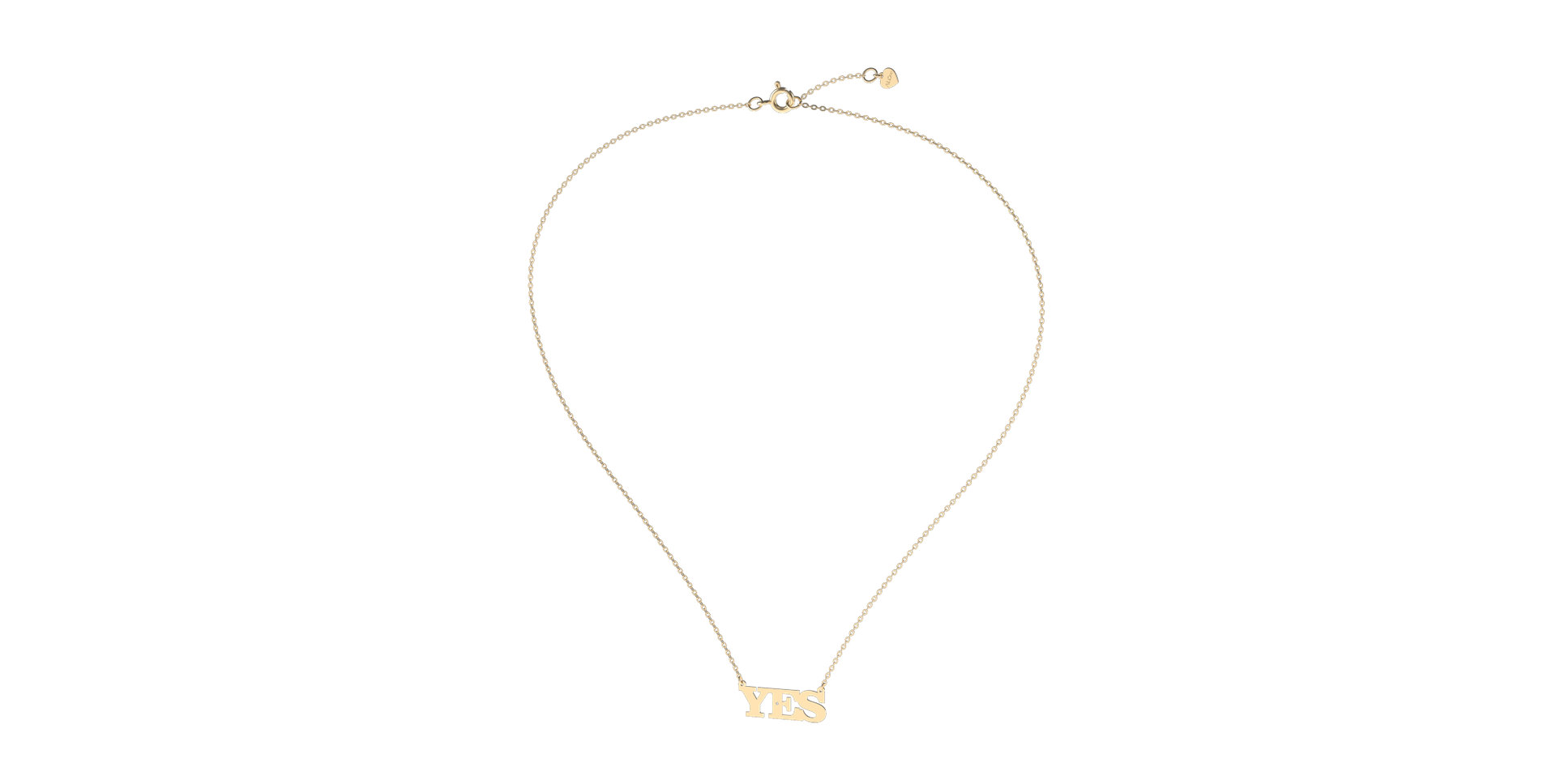 Náhrdelník s diamantem YES