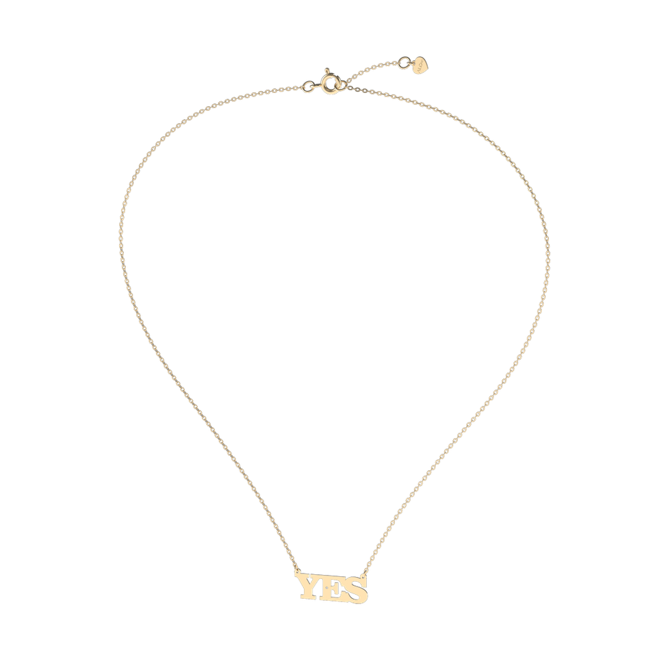 Náhrdelník s diamantem YES