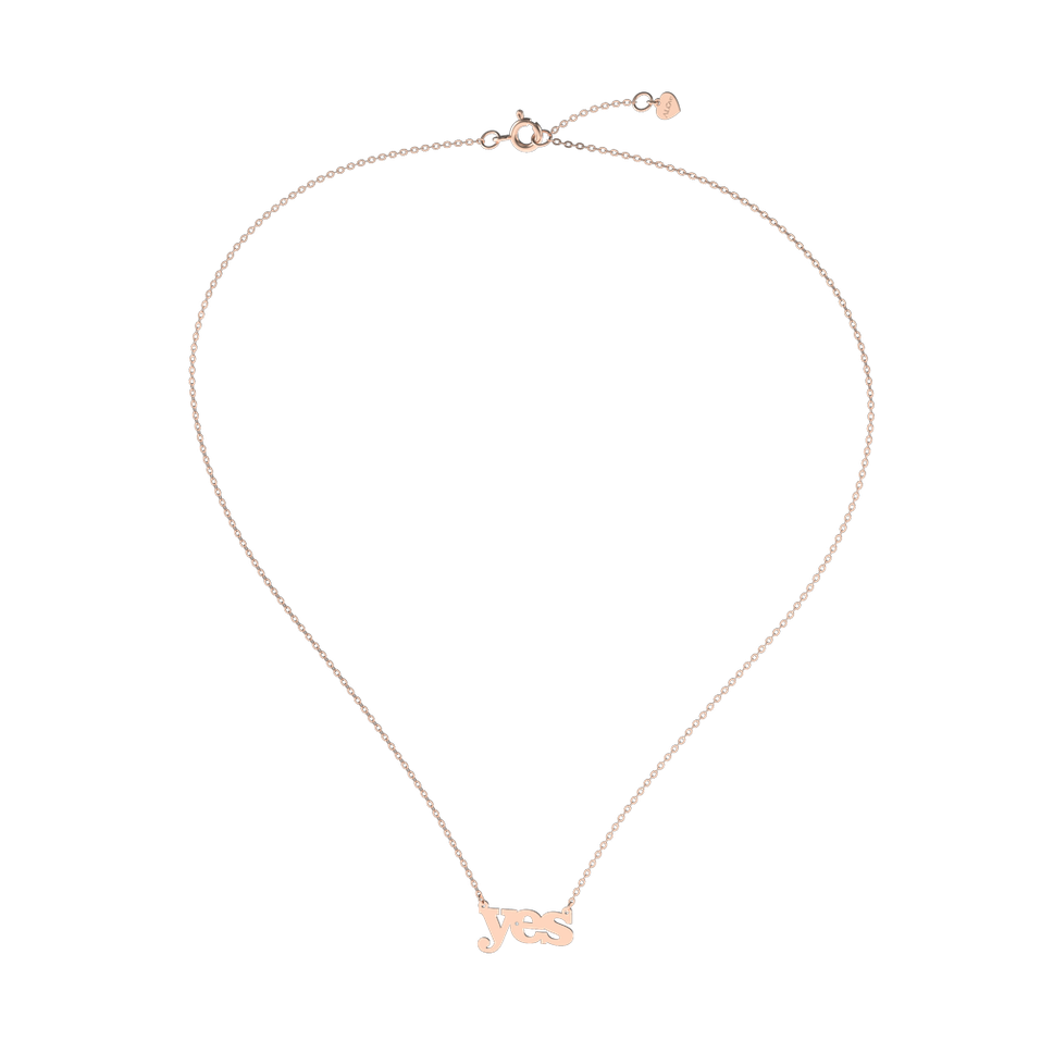Náhrdelník s diamantem YES