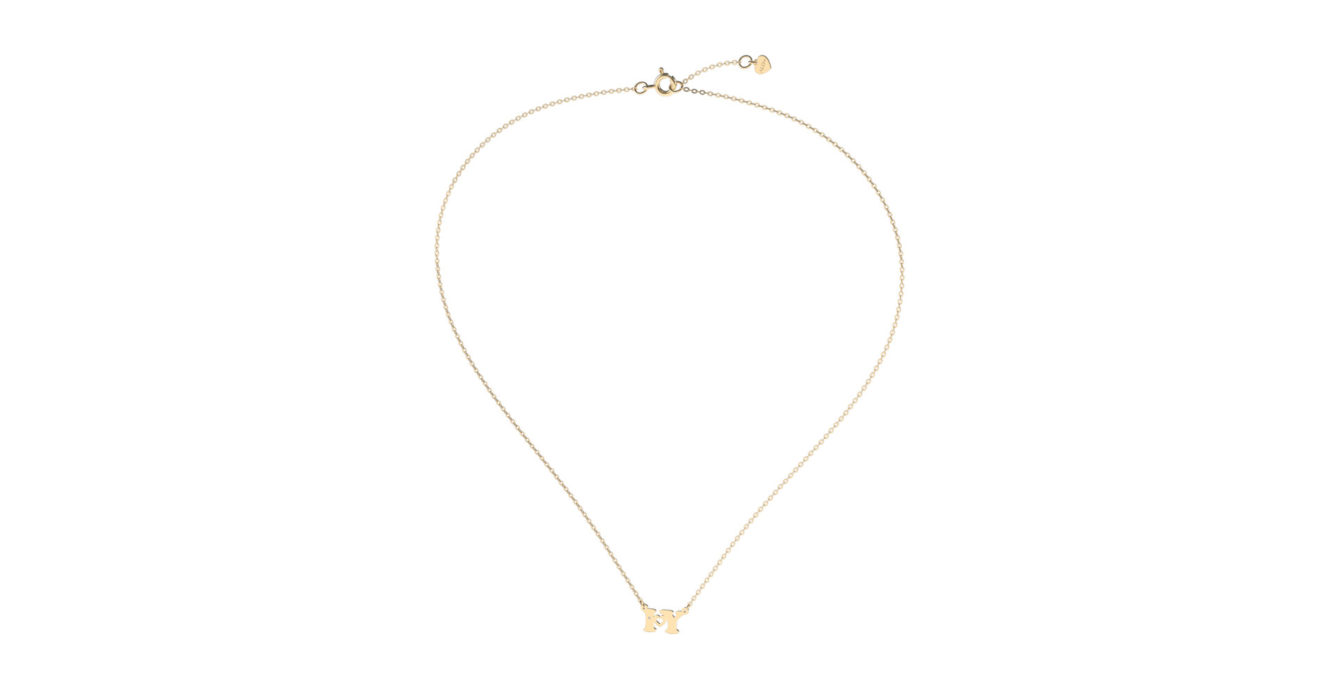 Náhrdelník s diamantem I Love U