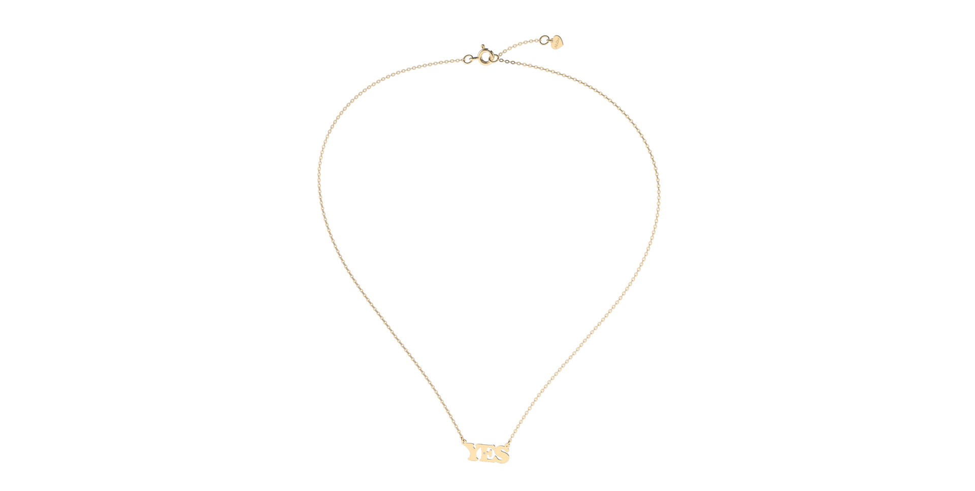 Náhrdelník s diamantem YES