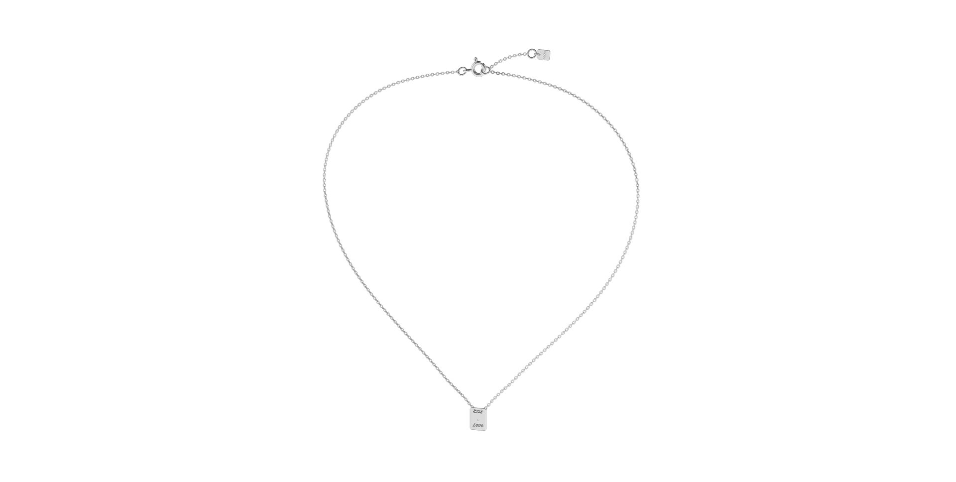Náhrdelník s diamantem Love