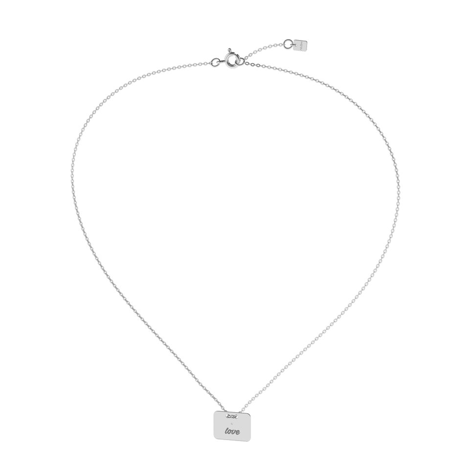 Náhrdelník s diamantem Military Amour