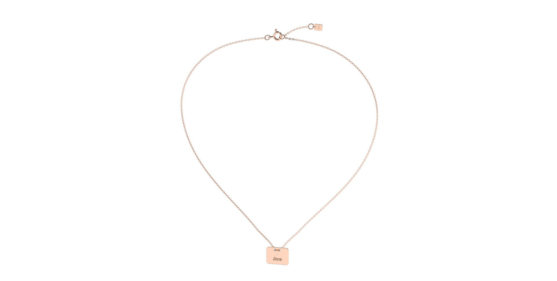 Náhrdelník s diamantem Military Amour