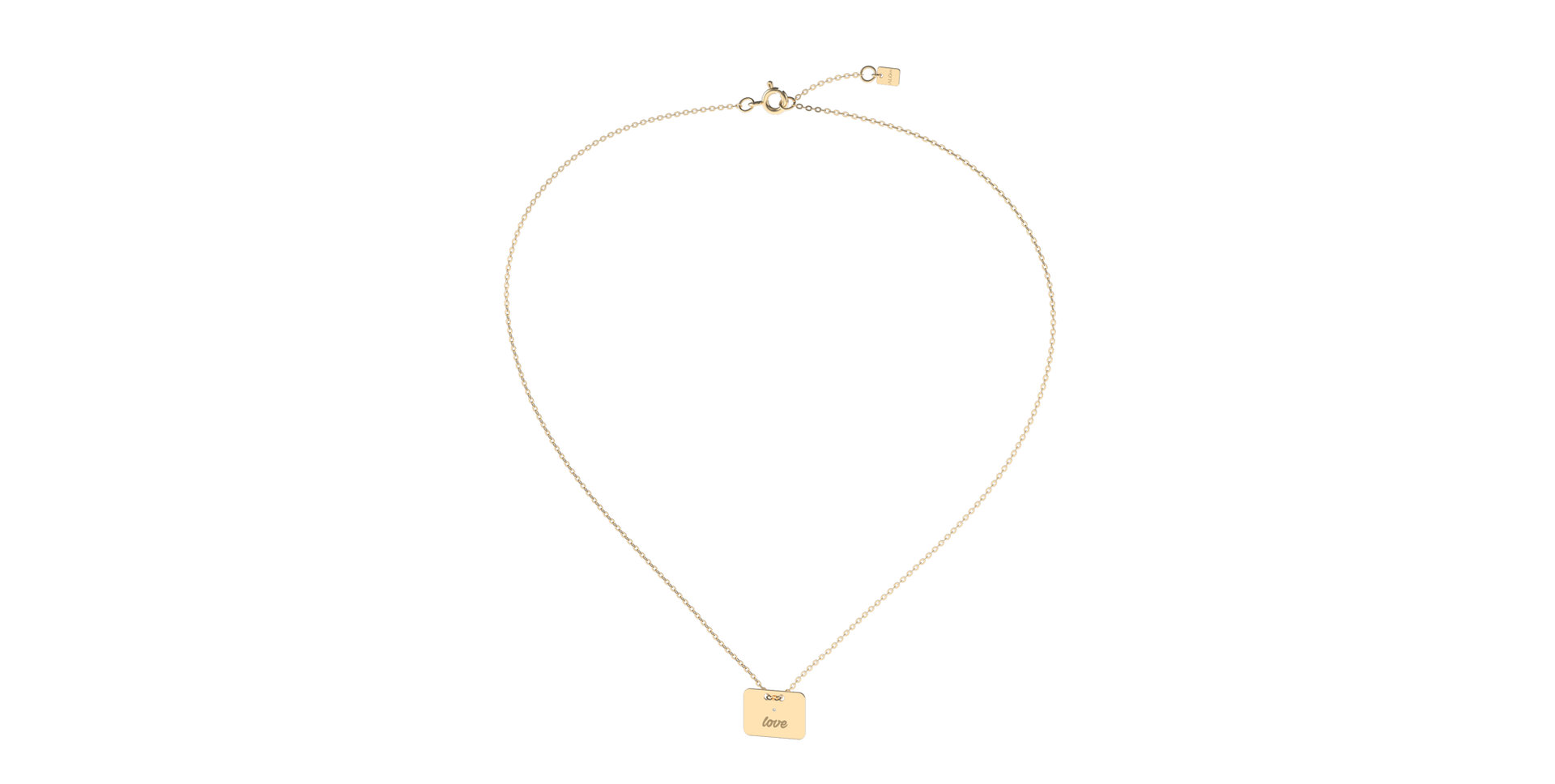 Náhrdelník s diamantem Military Amour