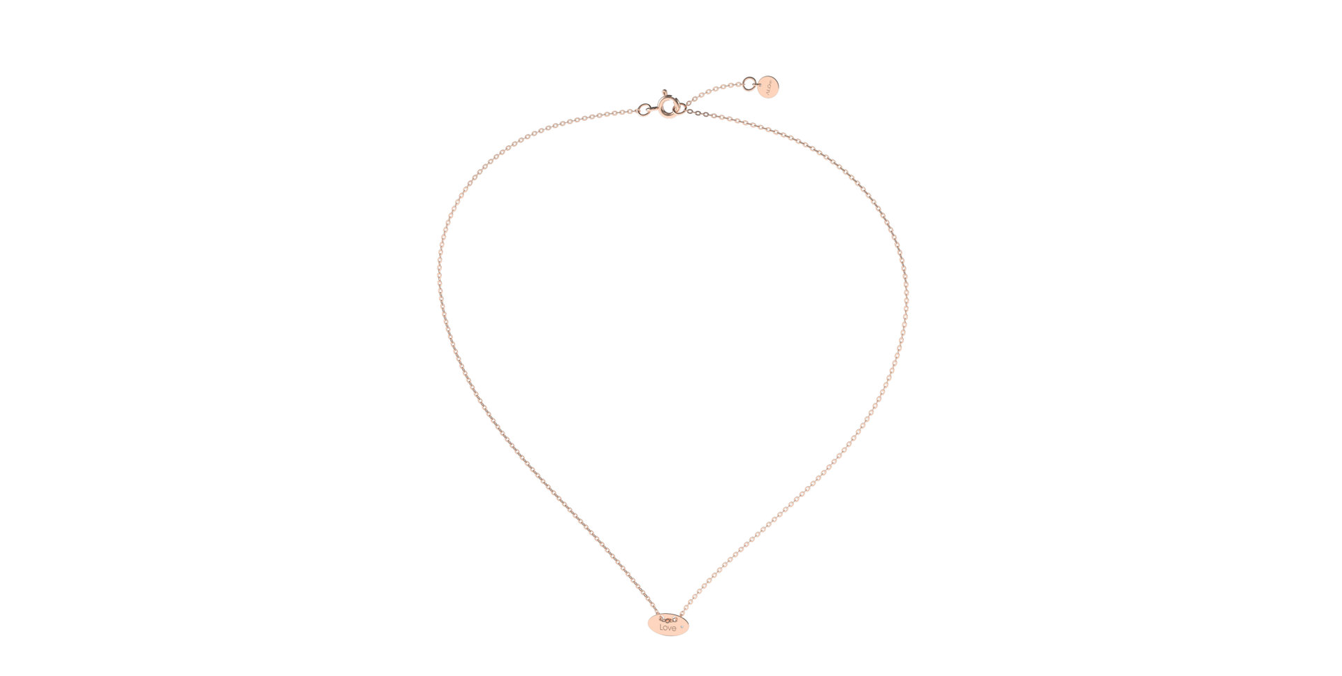 Náhrdelník s diamantem Love Y