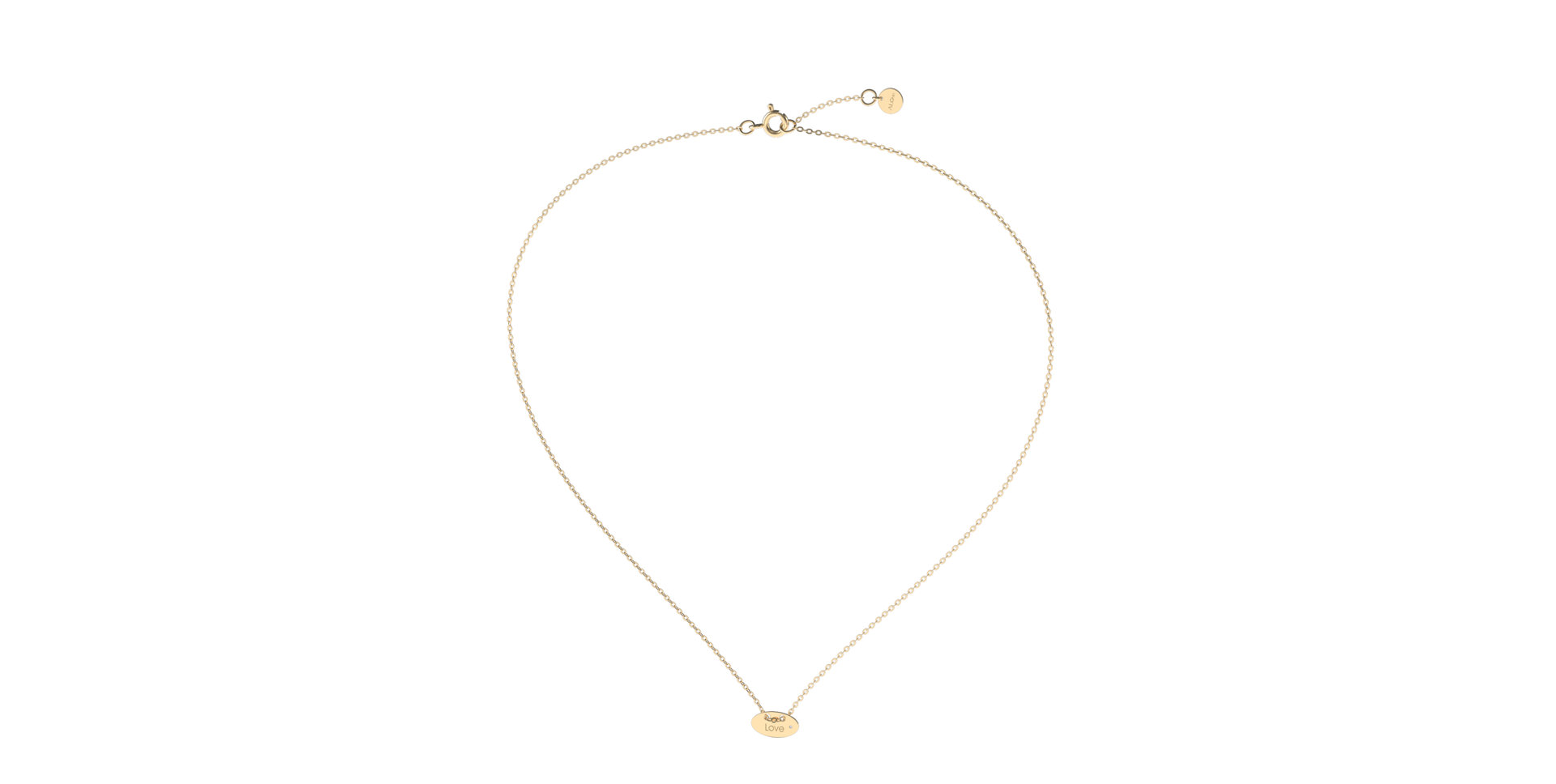 Náhrdelník s diamantem Love Y