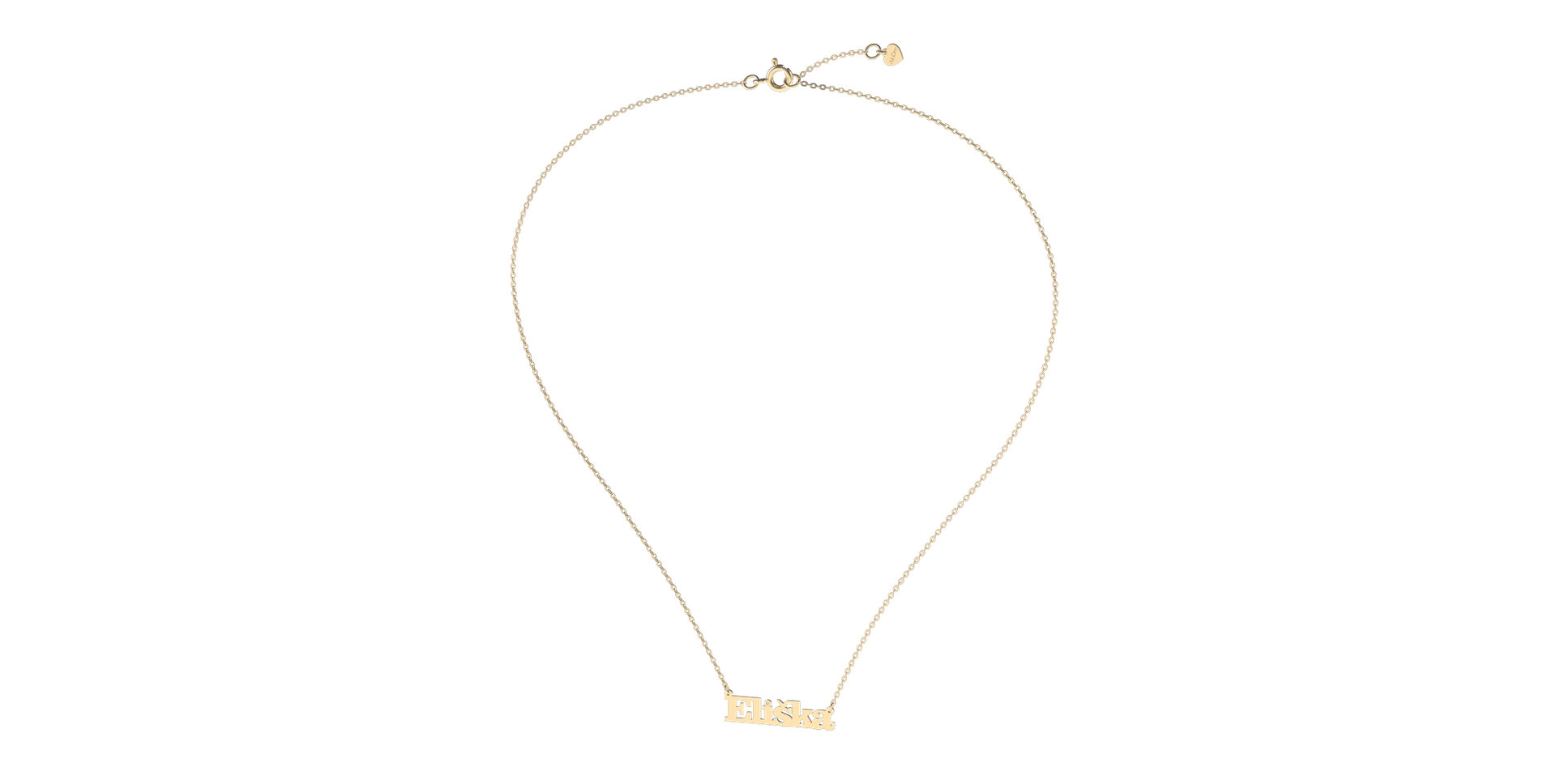 Náhrdelník s diamantem Classic name