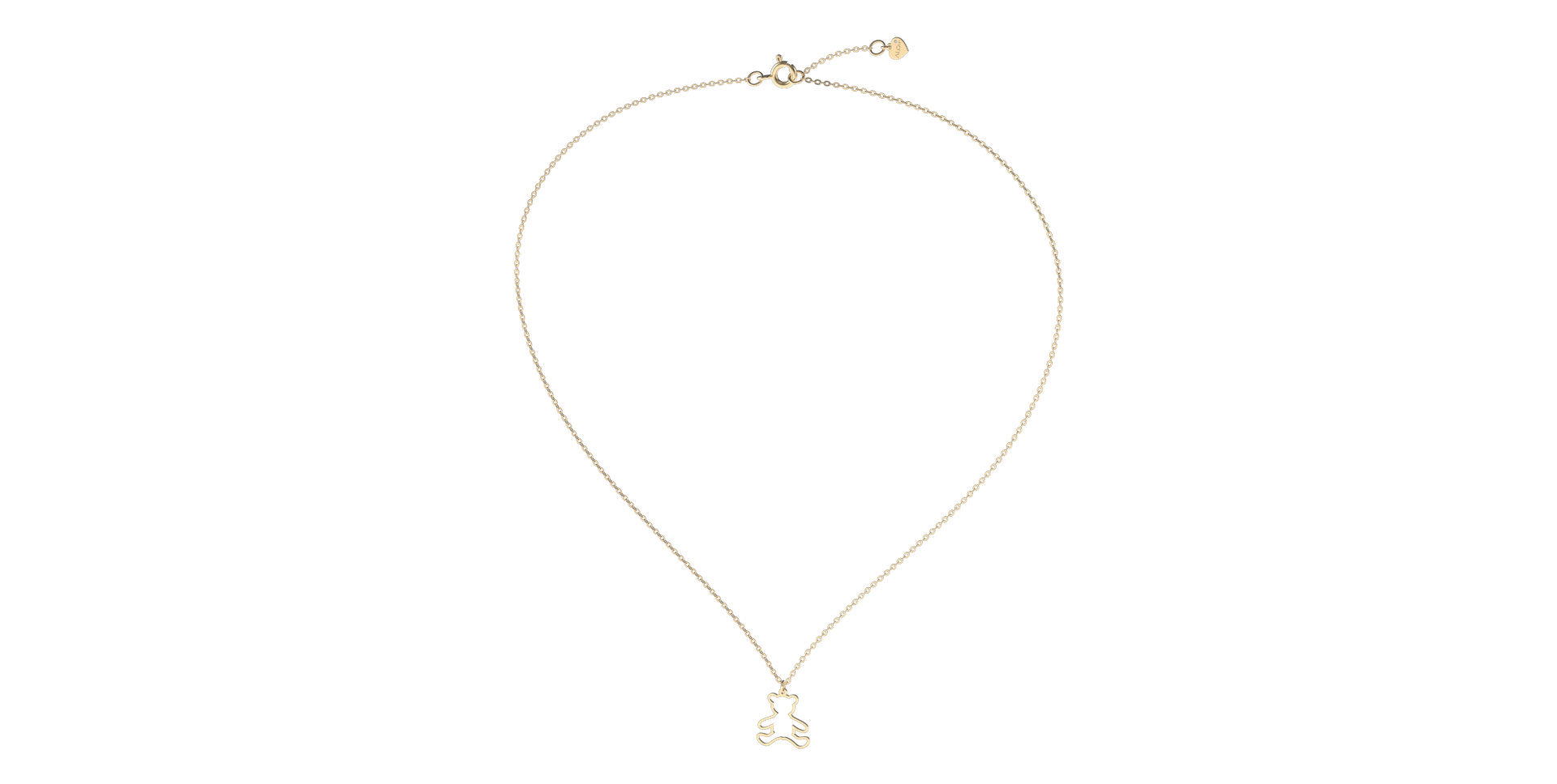 Náhrdelník s diamantem Teddy Bear