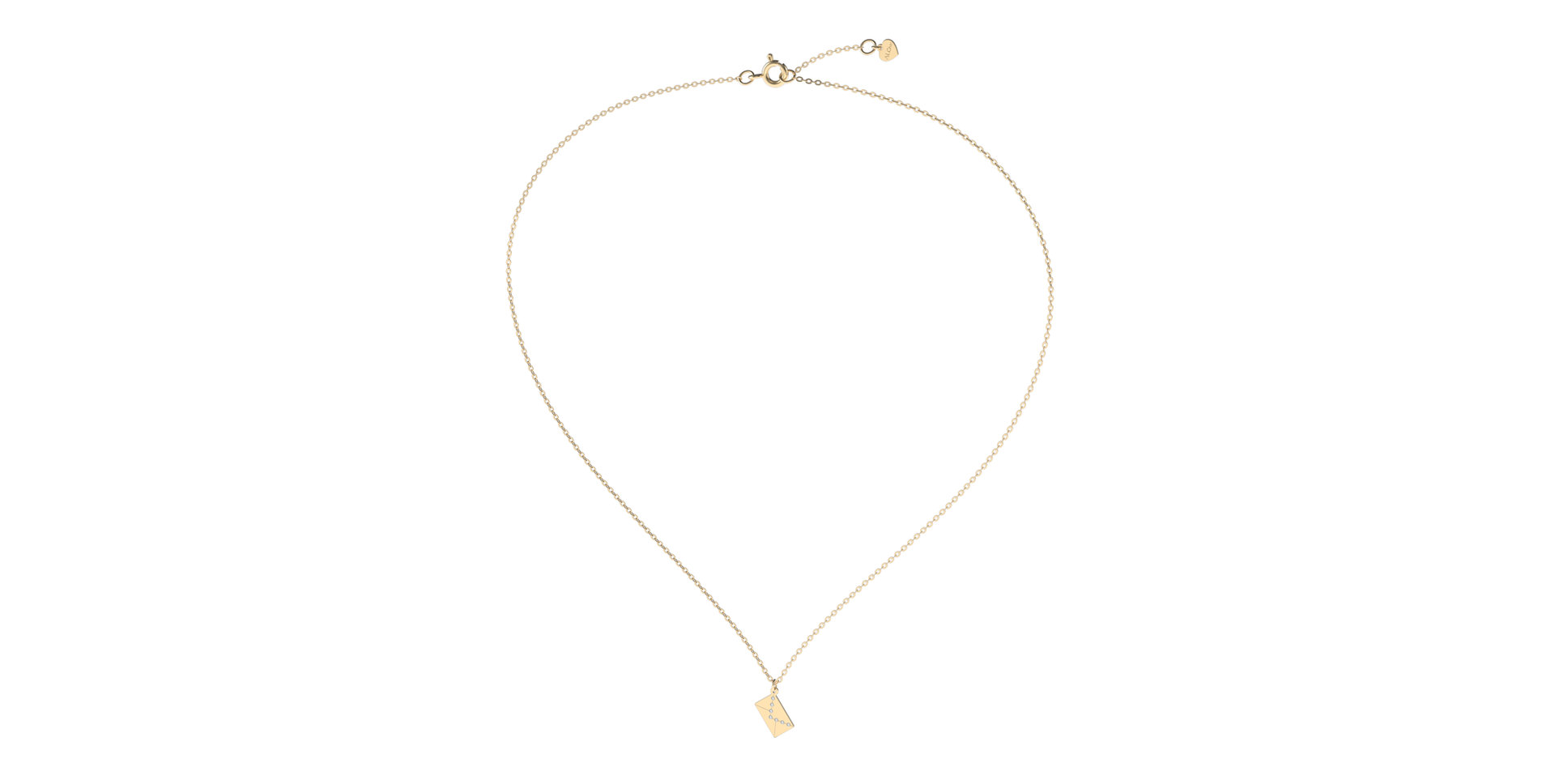 Náhrdelník s diamanty Diamond Envelope