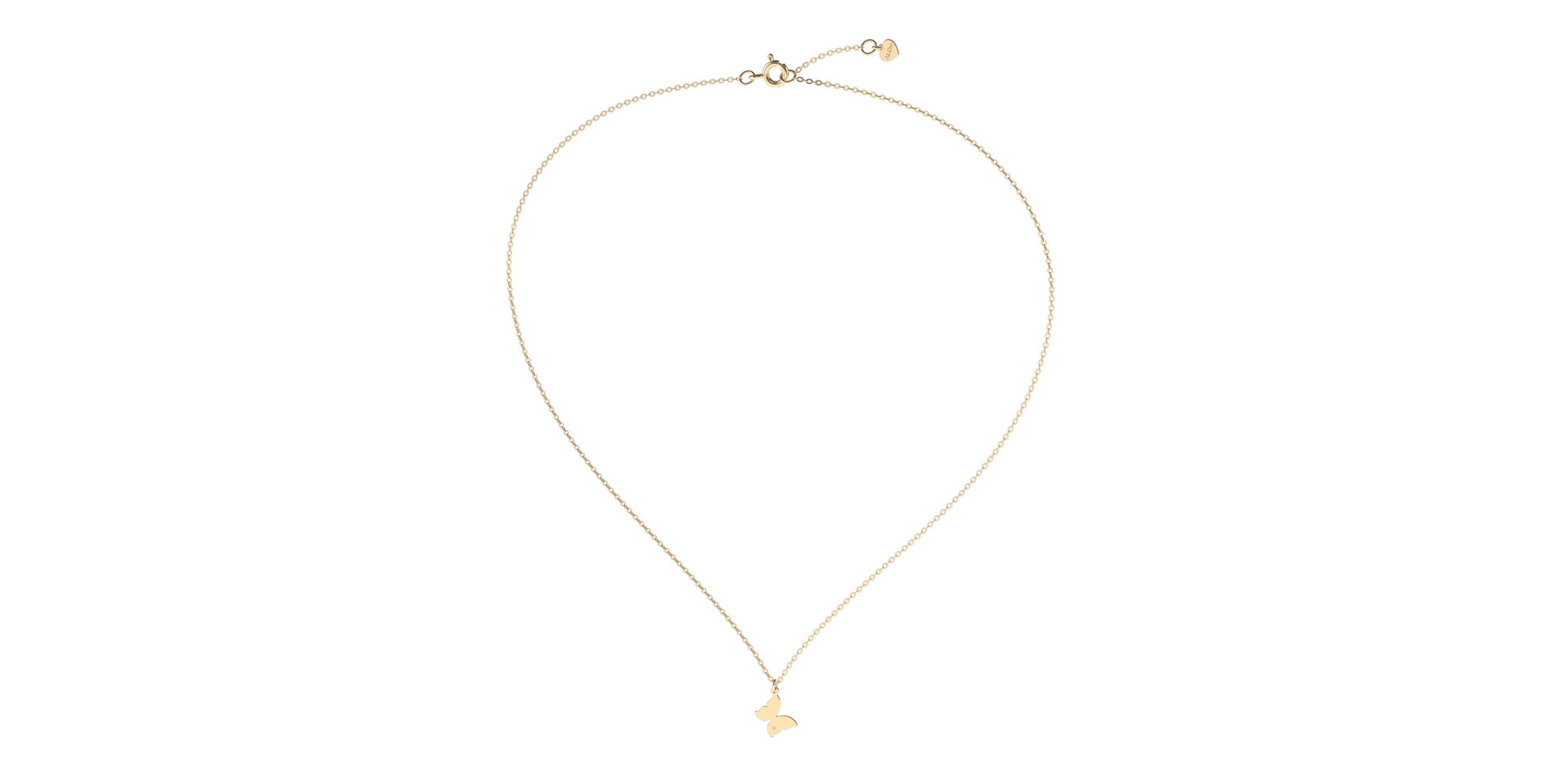 Náhrdelník s diamantem Lovely Butterfly