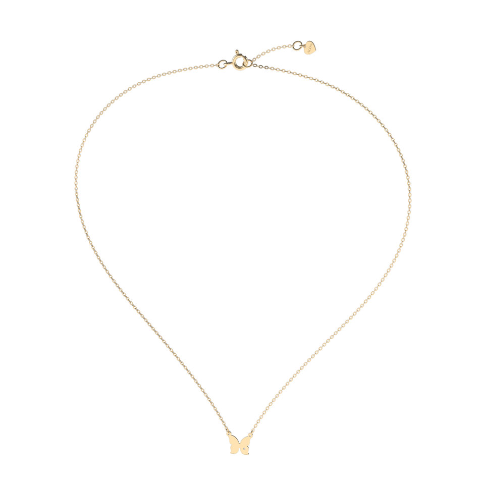 Náhrdelník s diamantem Extra Butterfly