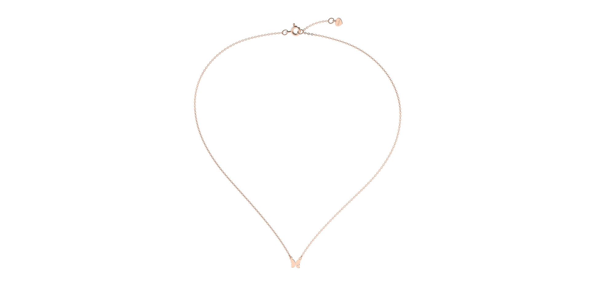 Náhrdelník s diamantem Extra Butterfly