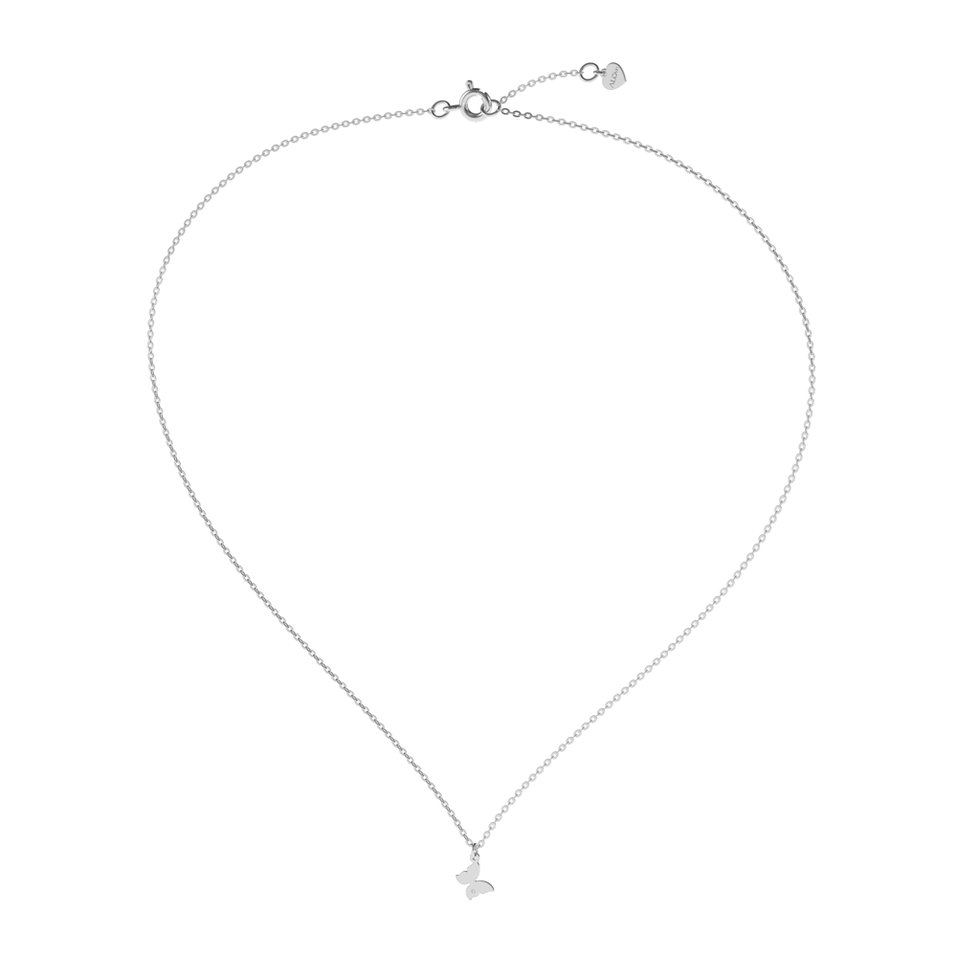 Náhrdelník s diamantem Lovely Butterfly